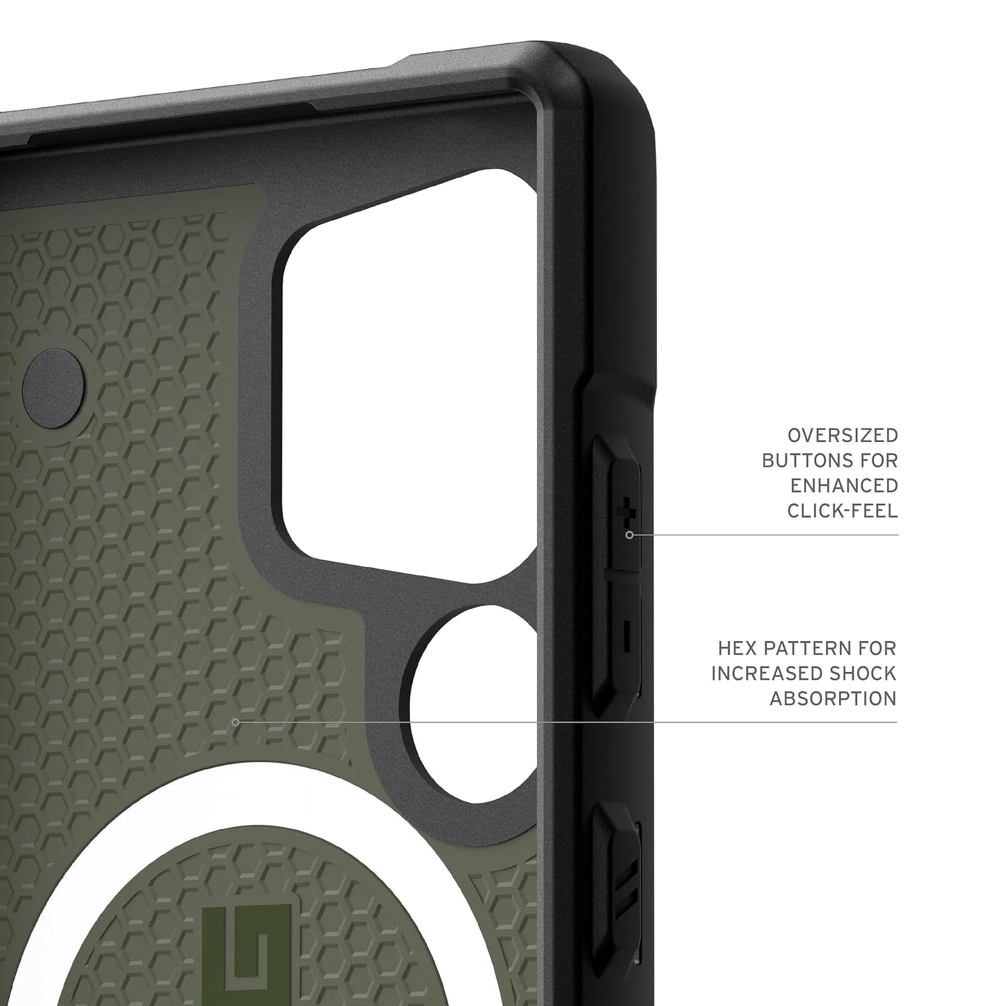 Samsung Galaxy S24 Ultra Pathfinder Series Ragged Armor Protective MagSafe Case - Green
