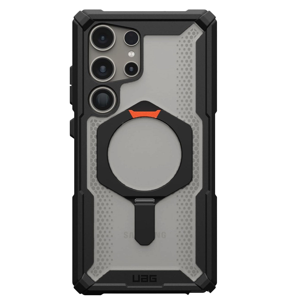 Samsung Galaxy S24 Ultra UAG Plasma XTE with MagSafe & Metal Kickstand - Ice Clear