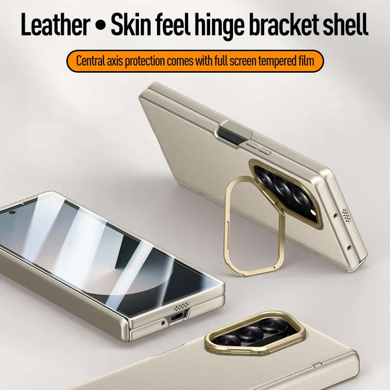 Leather Case With Bracket & Front Glass