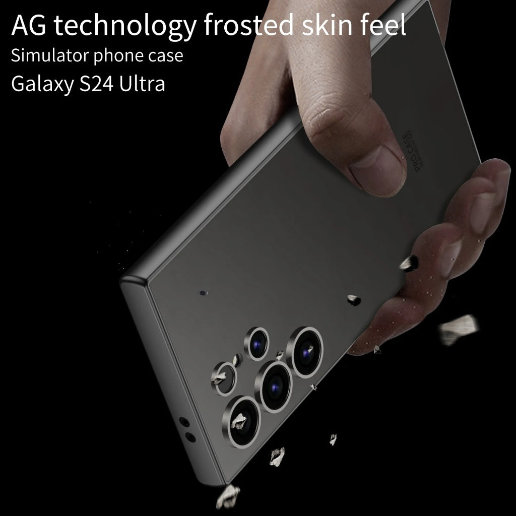 Samsung Galaxy S24 Ultra GKK Soft Sleek Matte PC Skin Feel Case - Black