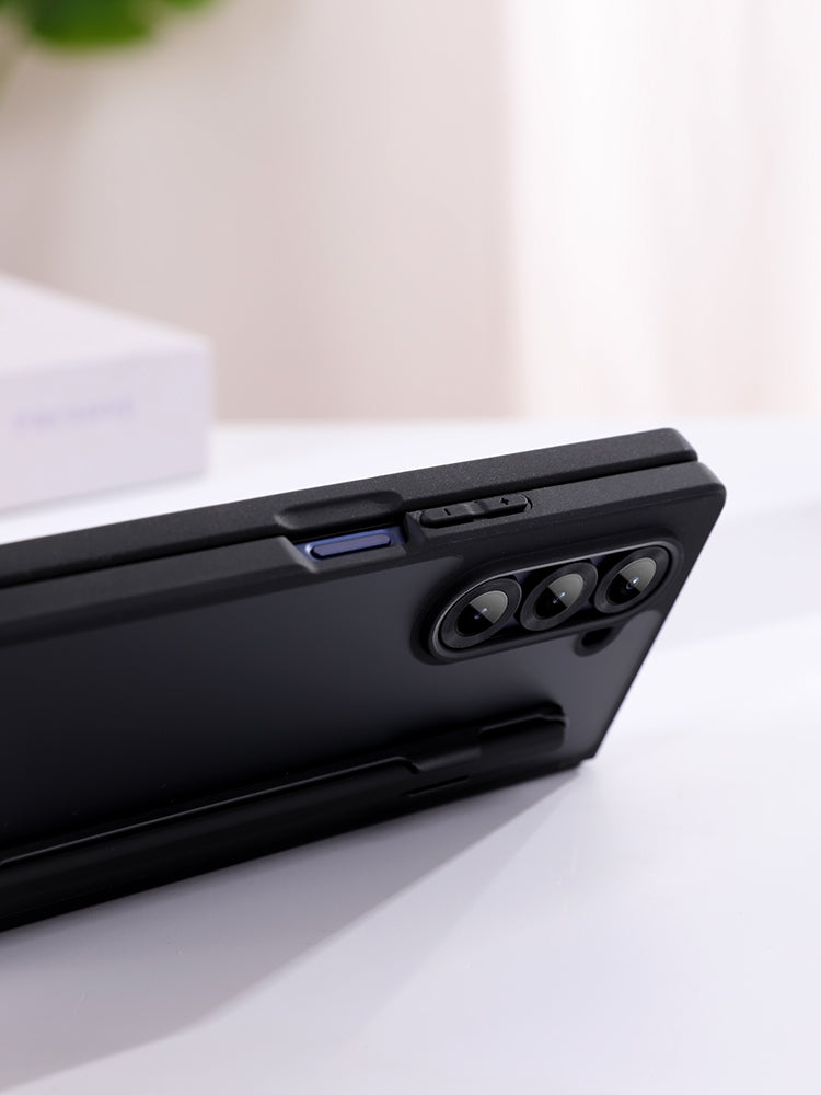 Samsung Galaxy Z Fold6 Shockproof Case with Hinge Protection S Pen Slot & Pen - Smoke