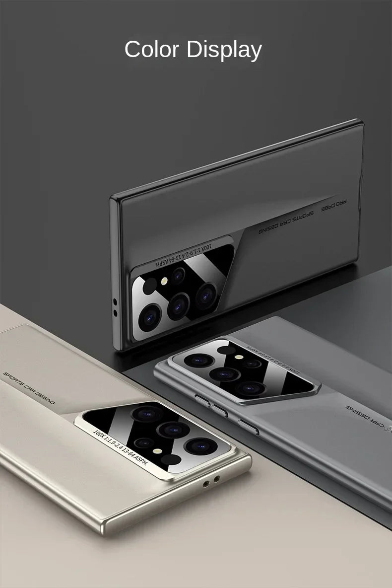 Samsung Galaxy S24 Ultra Luxury Blade Design PC Shockproof Case - Gray