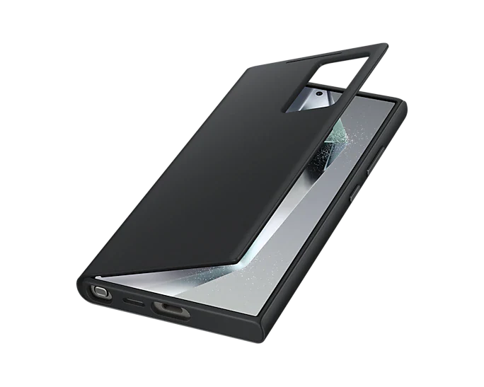 Samsung Galaxy S24 Ultra Smart View Window Flip Wallet Case with Control - Black
