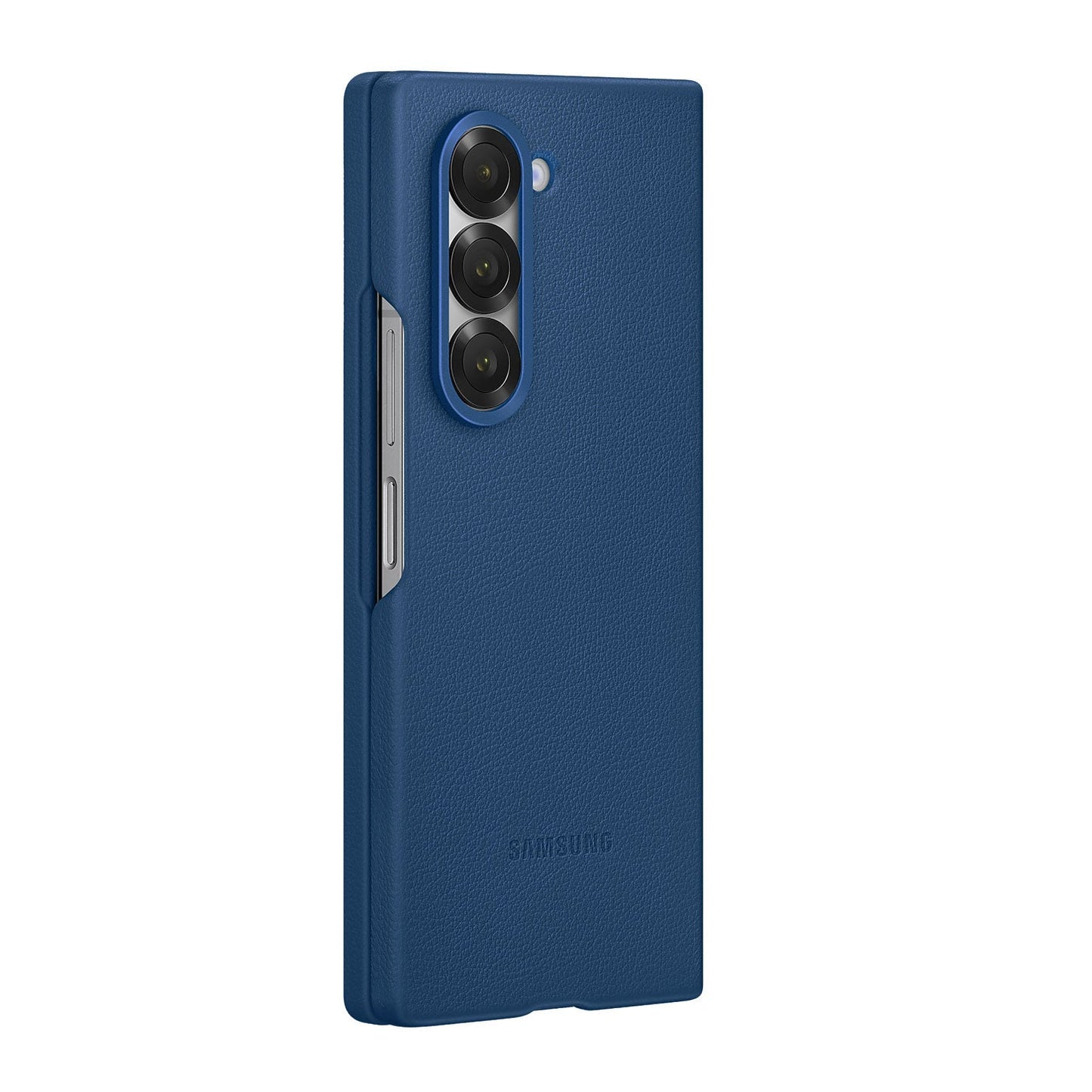 Samsung Galaxy Z Fold6 Leather Protection Protective Shell Case Cover - Blue