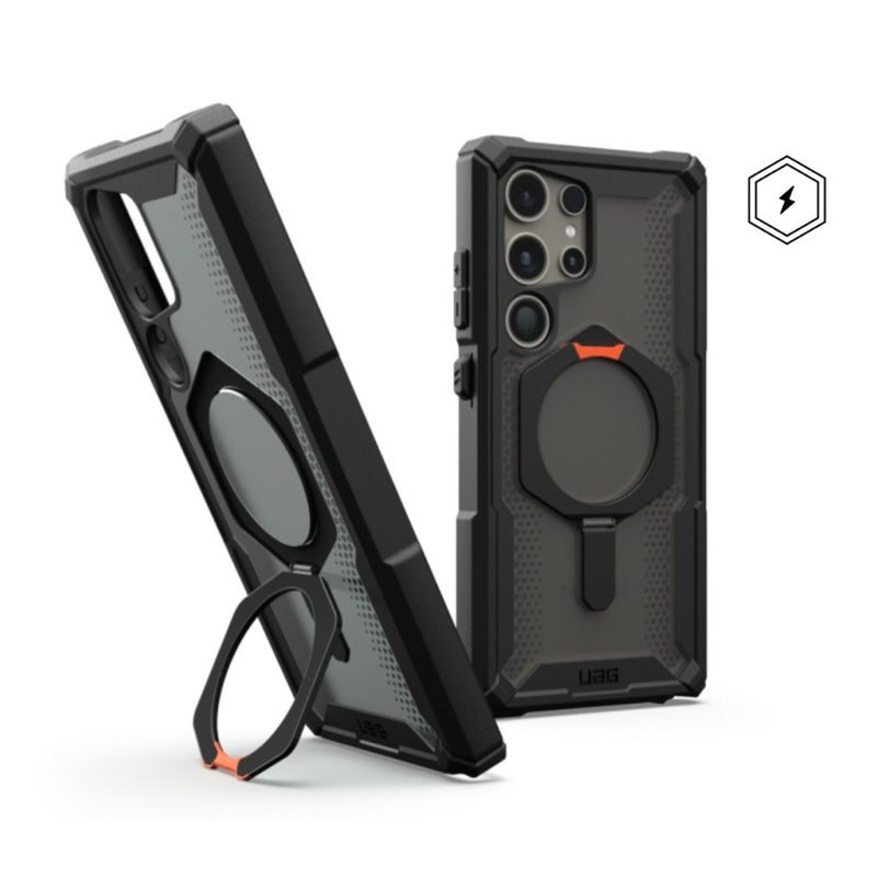 Samsung Galaxy S24 Ultra UAG Plasma XTE with MagSafe & Metal Kickstand - Ash Black