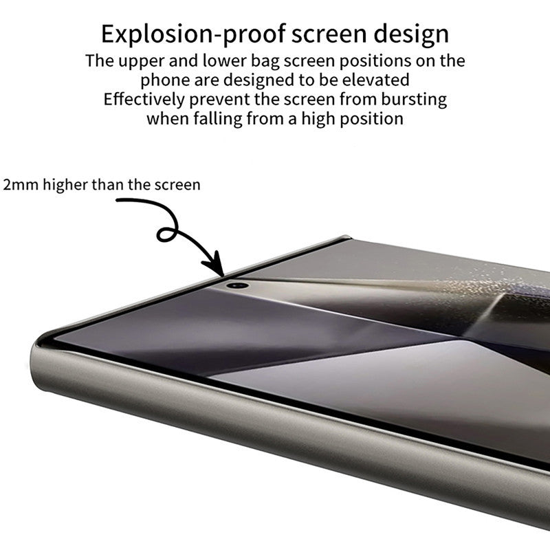 Samsung Galaxy S24 Ultra Luxury Blade Design Pro Leather Case - Black