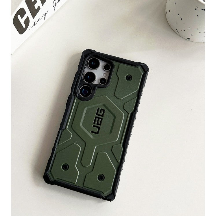 Samsung Galaxy S24 Ultra Pathfinder Series Ragged Armor Protective MagSafe Case - Green