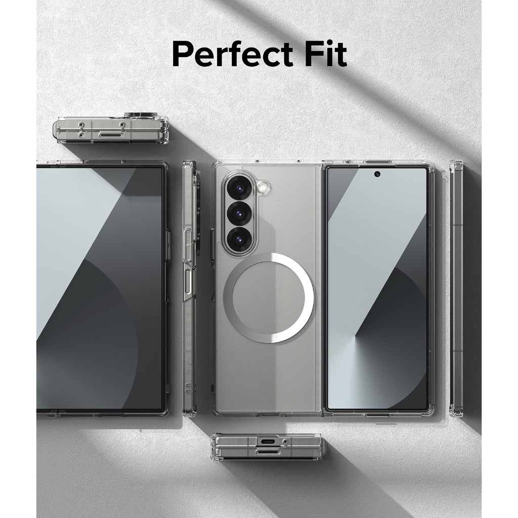 Samsung Galaxy Z Fold6 Cristal Clear Magnetic Magsafe Case - Transparent