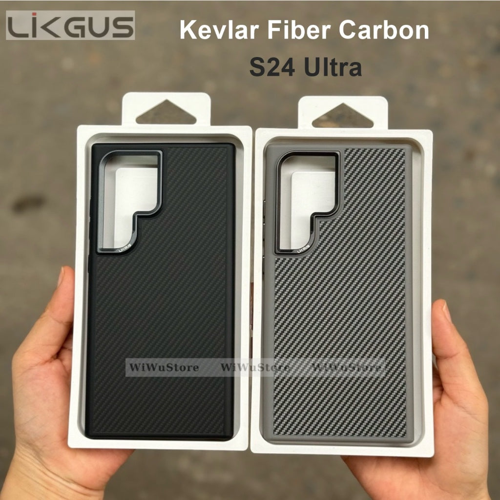 Samsung Galaxy S24 Ultra Soft Carbon Case with Metal Camera Protection - Black