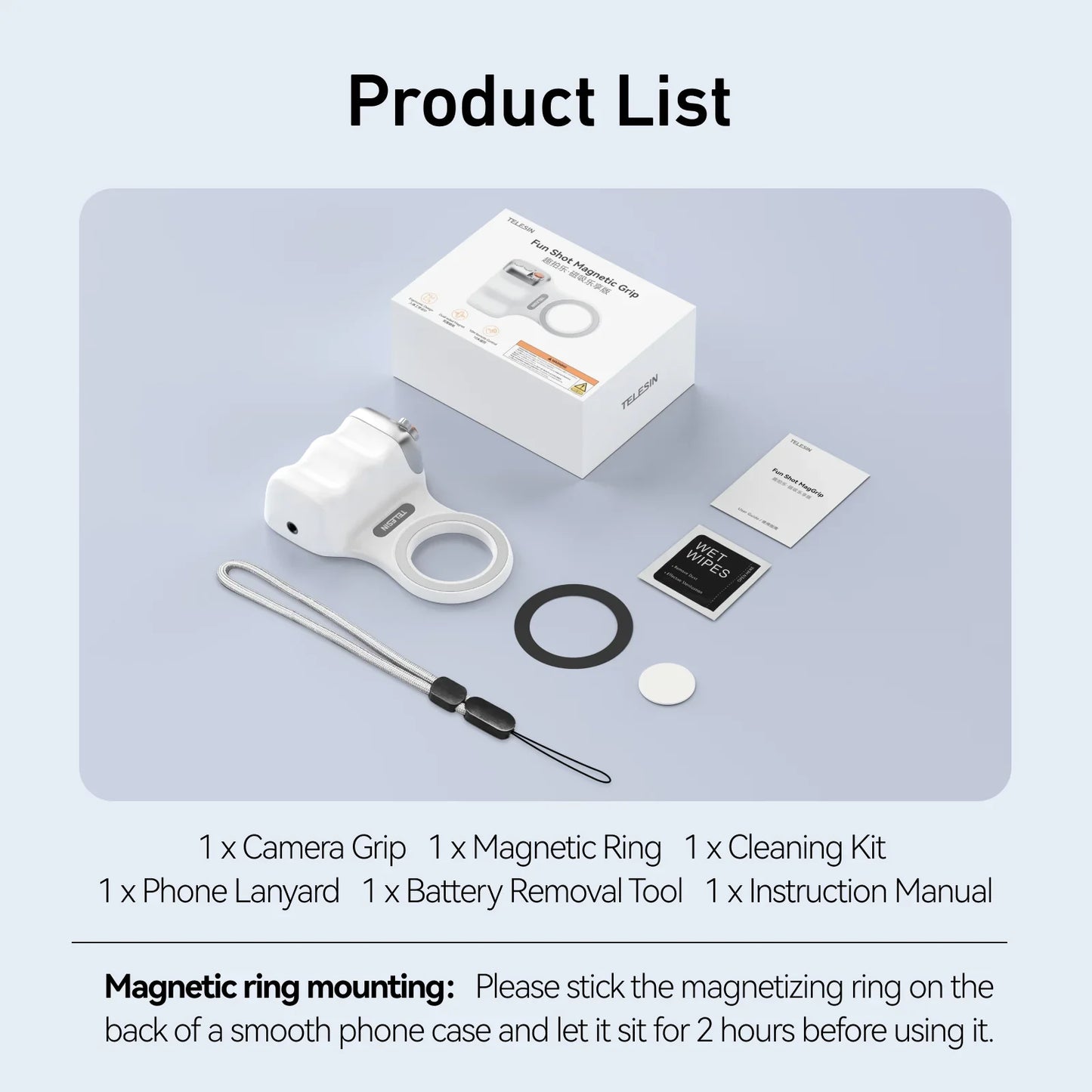 GCC Fun Shot Magnetic Phone Grip | Shooting Aid for Apple, Xiaomi, OnePlus & More