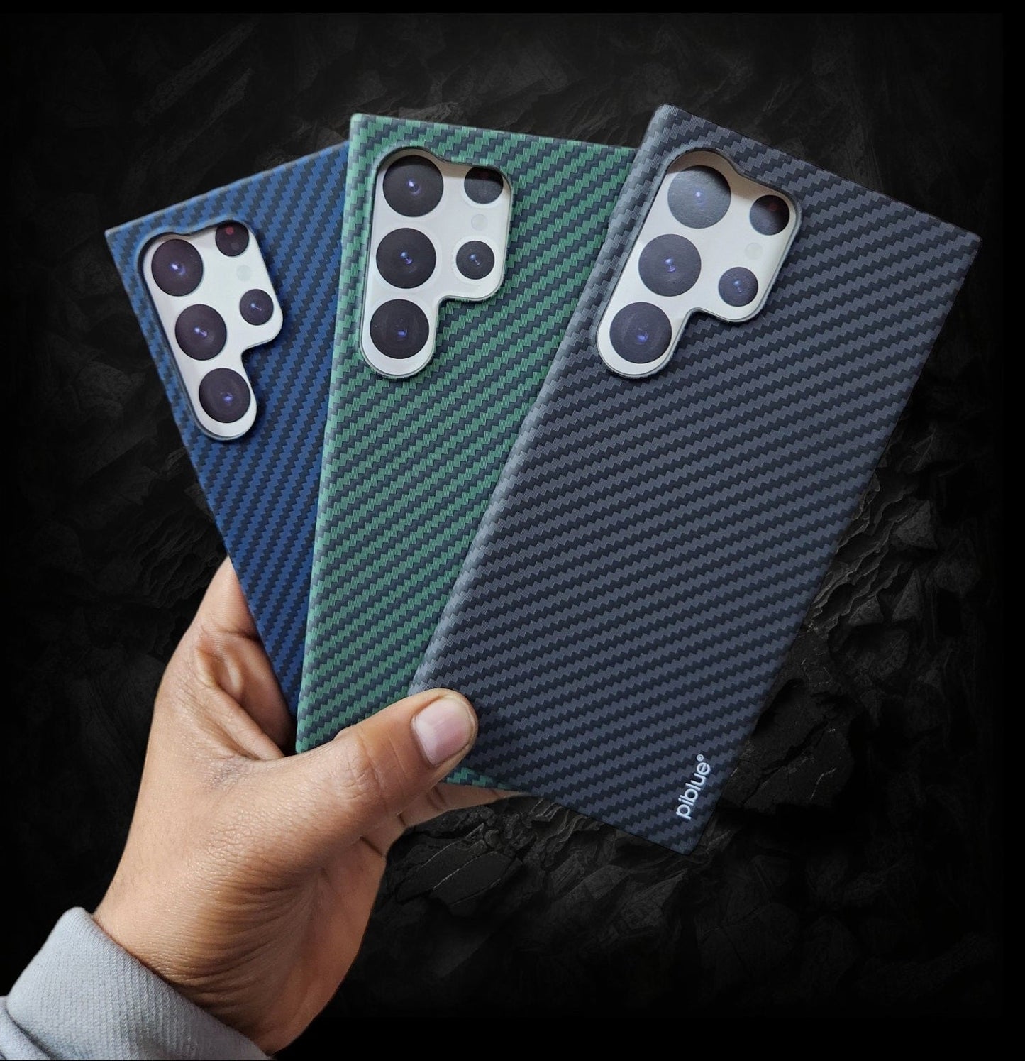 Samsung Galaxy S24 Ultra Carbon Fiber Aramid Kevilar Case - Black