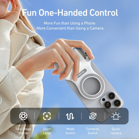 GCC Fun Shot Magnetic Phone Grip | Shooting Aid for Apple, Xiaomi, OnePlus & More
