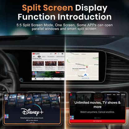 Galaxy GetPairr AI Box 2.0 (compatible with all cars ) , Android 13 ,8 Gb ram ,  128 Gb storage, Wireless | Carplay Android Auto 3 in 1