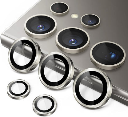Samsung Galaxy S24 Ultra Camera Lens Glass Protector with Metal Frame