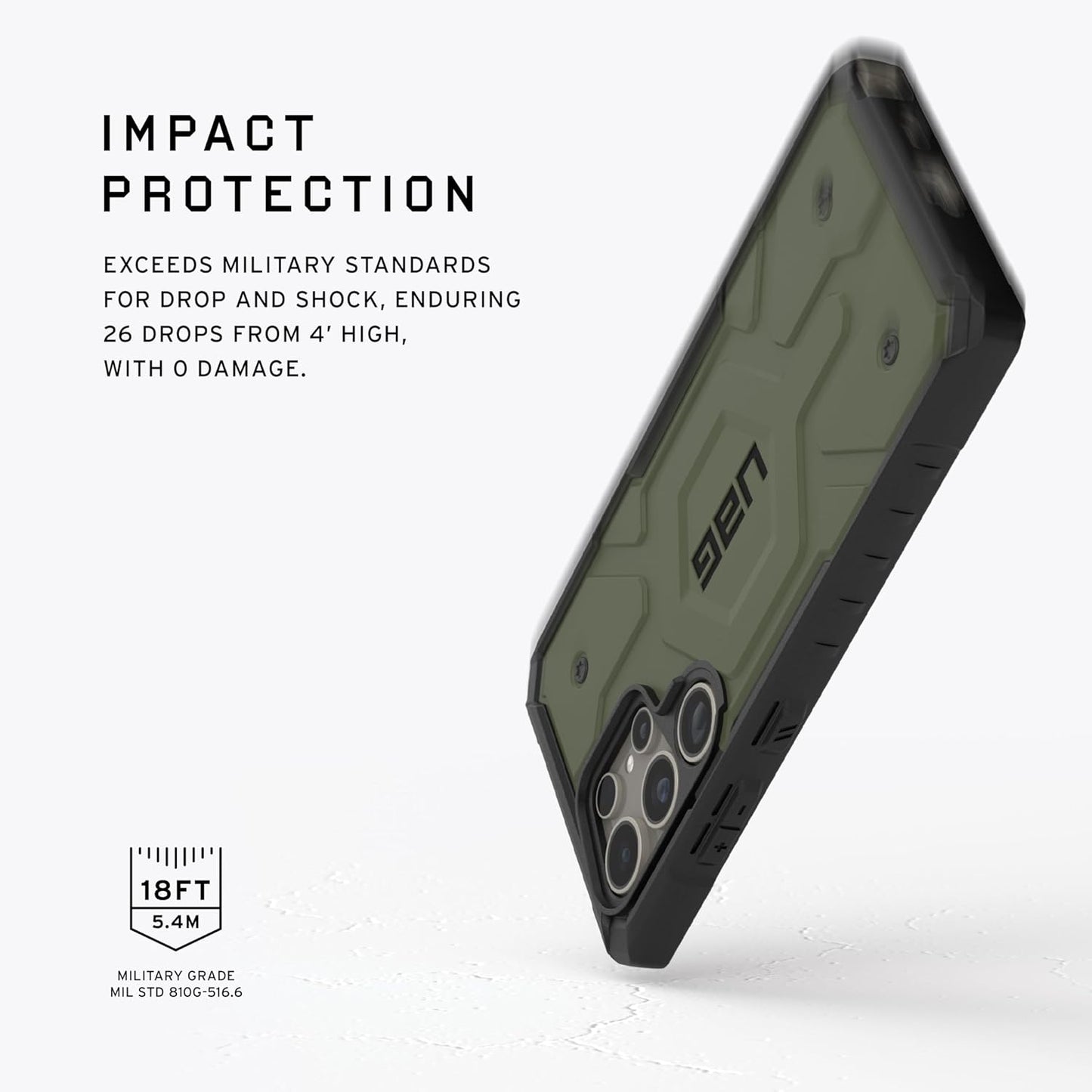 Samsung Galaxy S24 Ultra Pathfinder Series Ragged Armor Protective MagSafe Case - Green