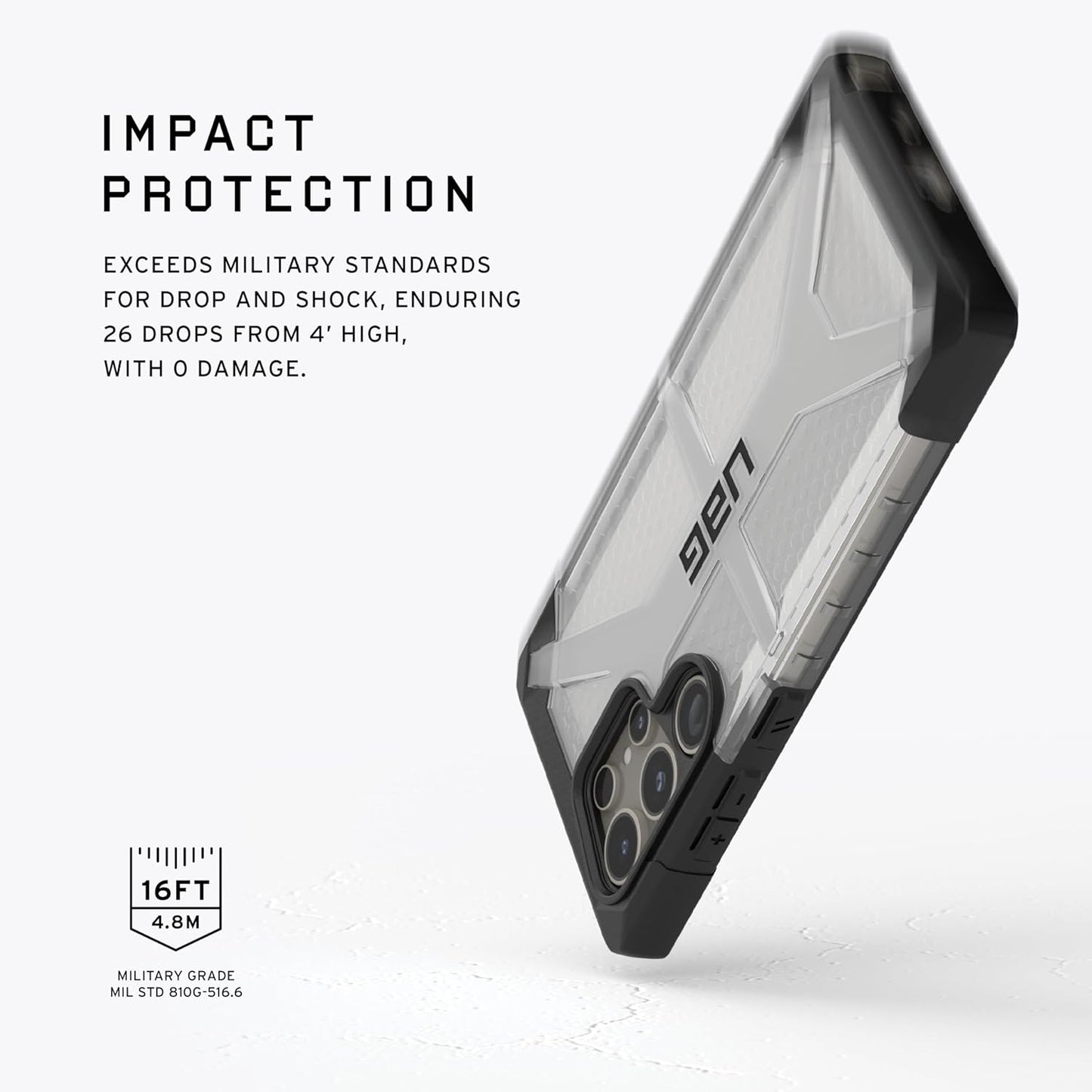Samsung Galaxy S24 Ultra UAG Plasma Series Armor Protective Case - Ice Clear