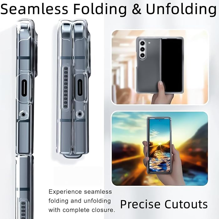 Samsung Galaxy Z Fold6 Cristal Clear Transparent Case with S Pen - Clear