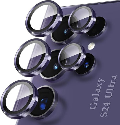 Samsung Galaxy S24 Ultra Camera Lens Glass Protector with Metal Frame