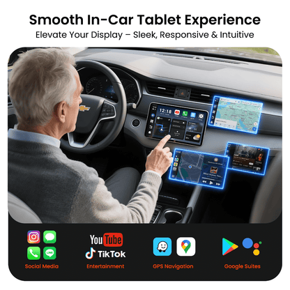Galaxy GetPairr AI Box 2.0 (compatible with all cars ) , Android 13 ,8 Gb ram ,  128 Gb storage, Wireless | Carplay Android Auto 3 in 1