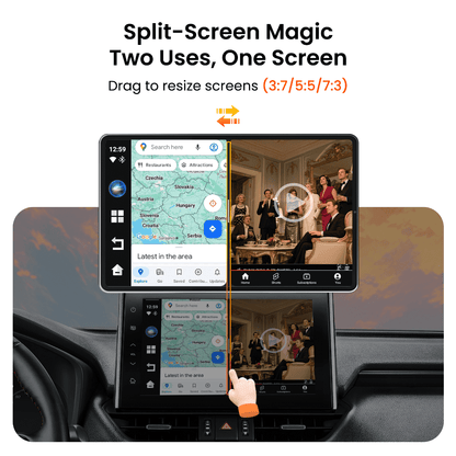 Galaxy GetPairr AI Box 2.0 (compatible with all cars ) , Android 13 ,8 Gb ram ,  128 Gb storage, Wireless | Carplay Android Auto 3 in 1