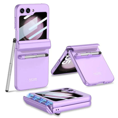 Magnetic Hinge Case With Touch Pen Z FLIP