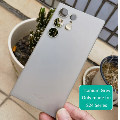 Samsung Galaxy S24 Ultra Kzdoo 0.3mm Ultra Slim Air Skin Paper Case - Titanium