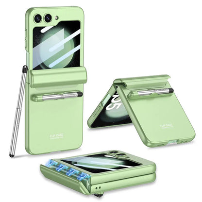 Magnetic Hinge Case With Touch Pen Z FLIP