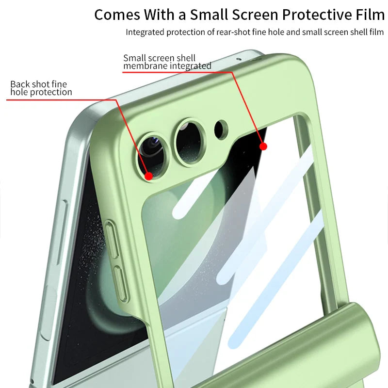 Magnetic Hinge Case With Touch Pen Z FLIP