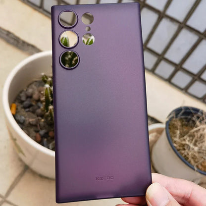 Samsung Galaxy S24 Ultra Kzdoo 0.3mm Ultra Slim Air Skin Paper Case - Purple