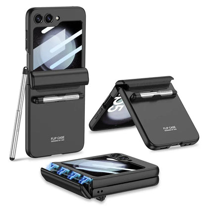 Magnetic Hinge Case With Touch Pen Z FLIP