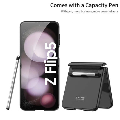 Magnetic Hinge Case With Touch Pen Z FLIP