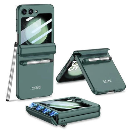 Magnetic Hinge Case With Touch Pen Z FLIP
