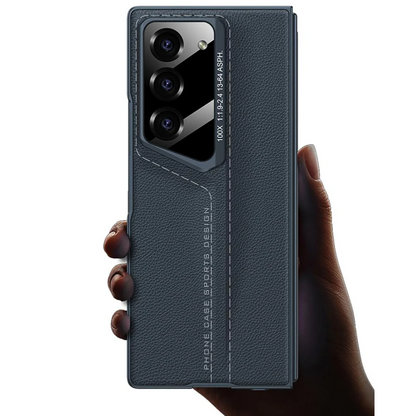 Full Protection Leather Case & Screen Glass For Galaxy Z Fold