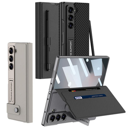 Business Leather Side Flip Stand Case For Galaxy Z Fold