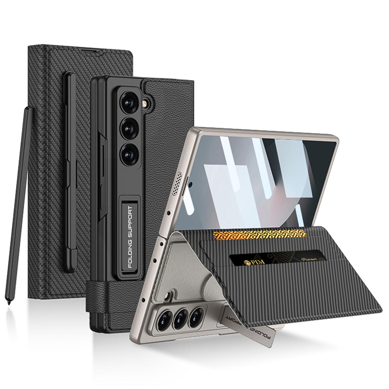 Business Leather Side Flip Stand Case For Galaxy Z Fold