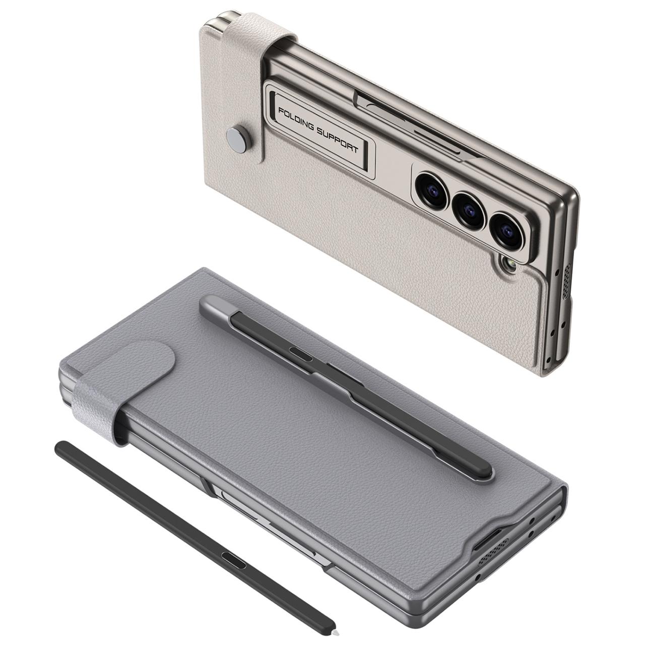 Business Leather Side Flip Stand Case For Galaxy Z Fold
