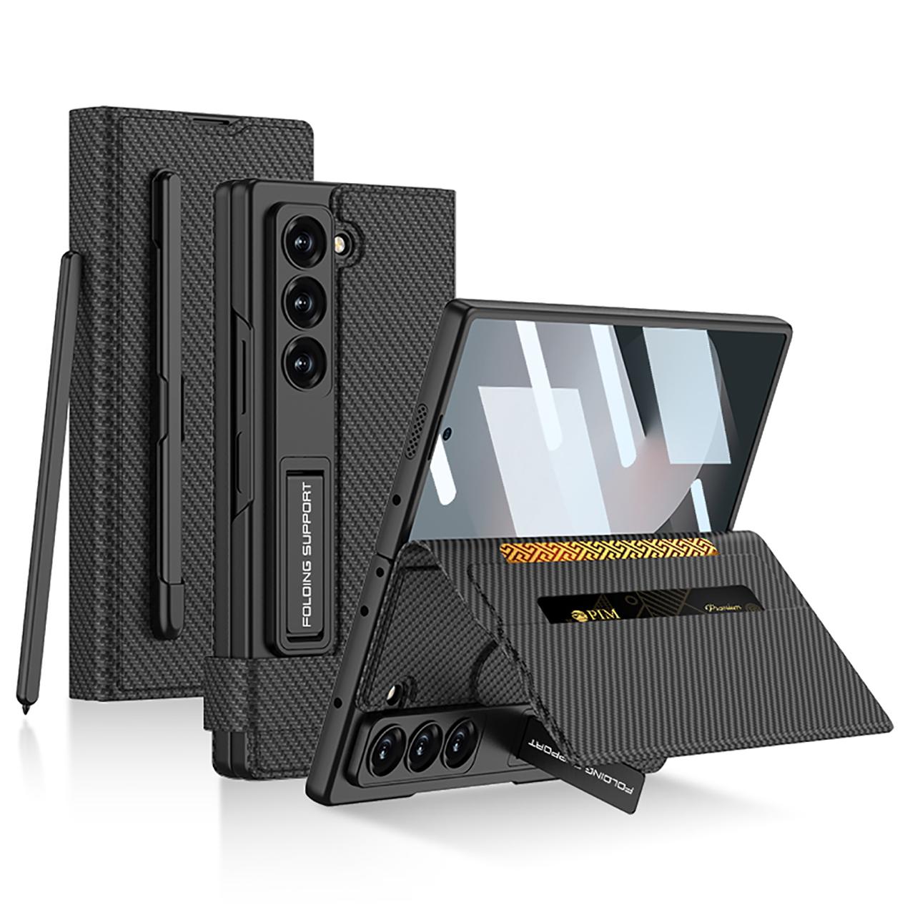 Business Leather Side Flip Stand Case For Galaxy Z Fold