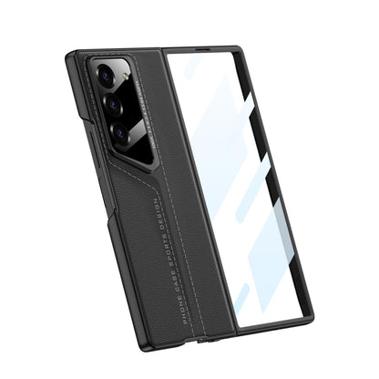 Full Protection Leather Case & Screen Glass For Galaxy Z Fold