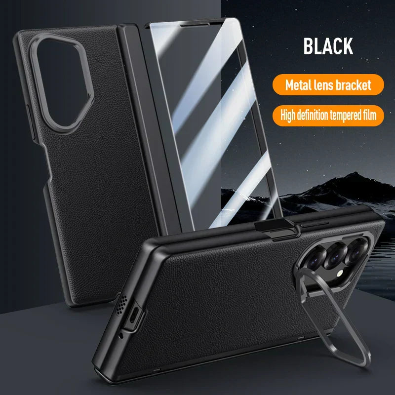 Leather Case With Bracket & Front Glass