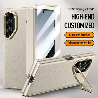 Leather Case With Bracket & Front Glass