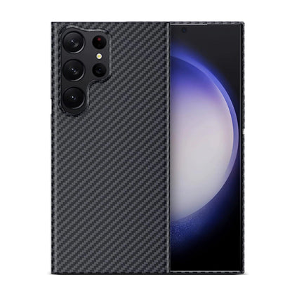 Samsung Galaxy S24 Ultra Carbon Fiber Aramid Kevilar Case - Black
