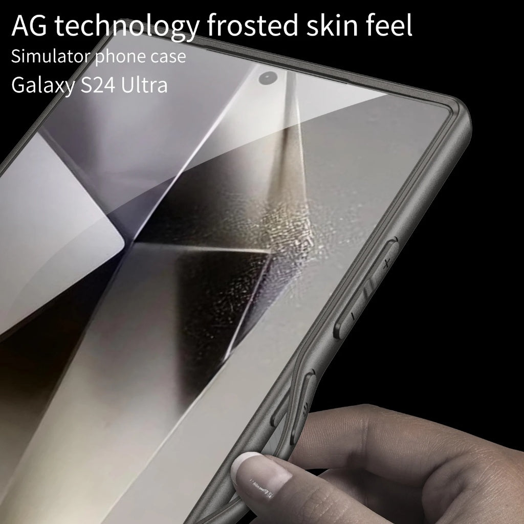 Samsung Galaxy S24 Ultra GKK Soft Sleek Matte PC Skin Feel Case - Black