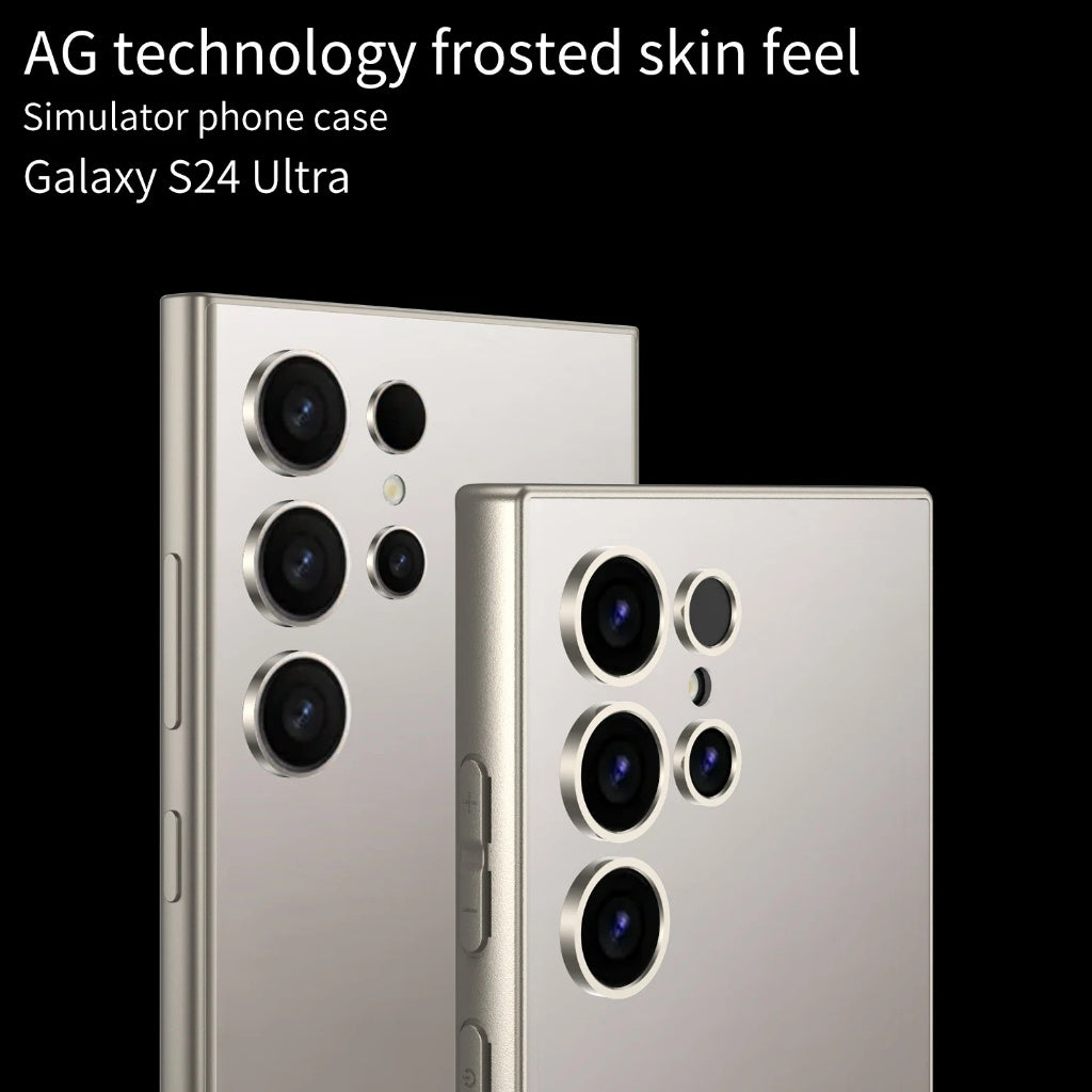 Samsung Galaxy S24 Ultra GKK Soft Sleek Matte PC Skin Feel Case - Black