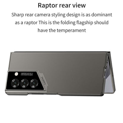 Samsung Galaxy Z Fold 6 Ultra-Thin Matte PC Case Eyes of Raptor with Camrea & Front Glass Protection - Black
