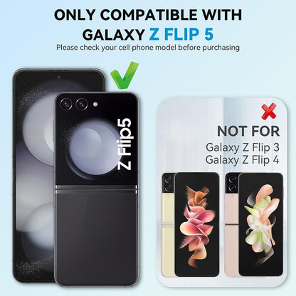 Elegent Lion Pattern Glass Case- Galaxy Z Flip Series