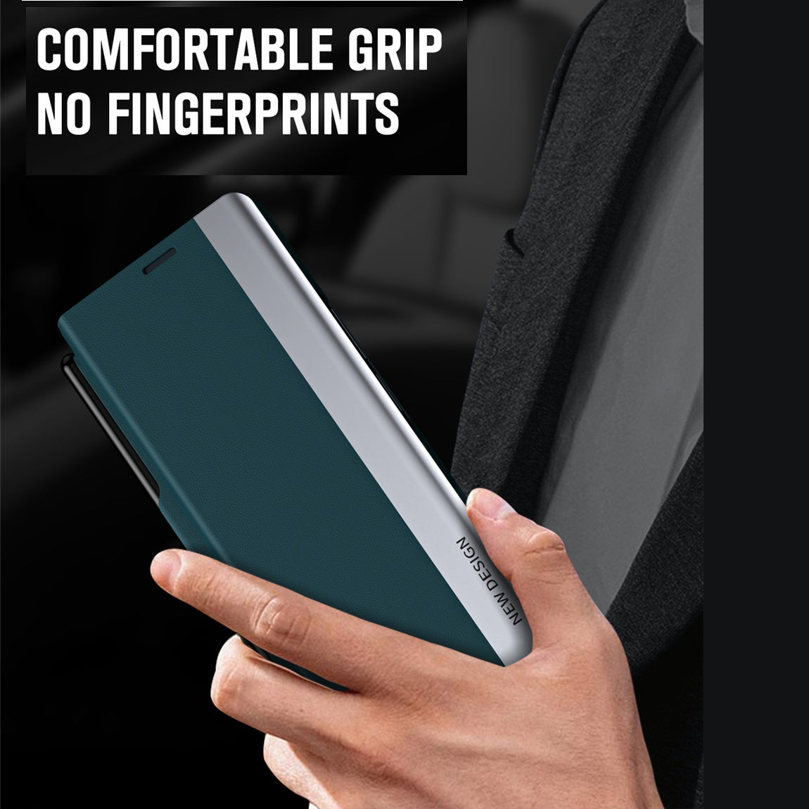Samsung Galaxy Z Fold 6 Leather Flip Case With S Pen & Pen Holder - Green