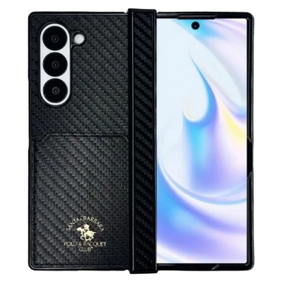 Samsung Galaxy Z Fold6 Santa Barbara Kent Series Leather Protective Shell with Hinge Protection
