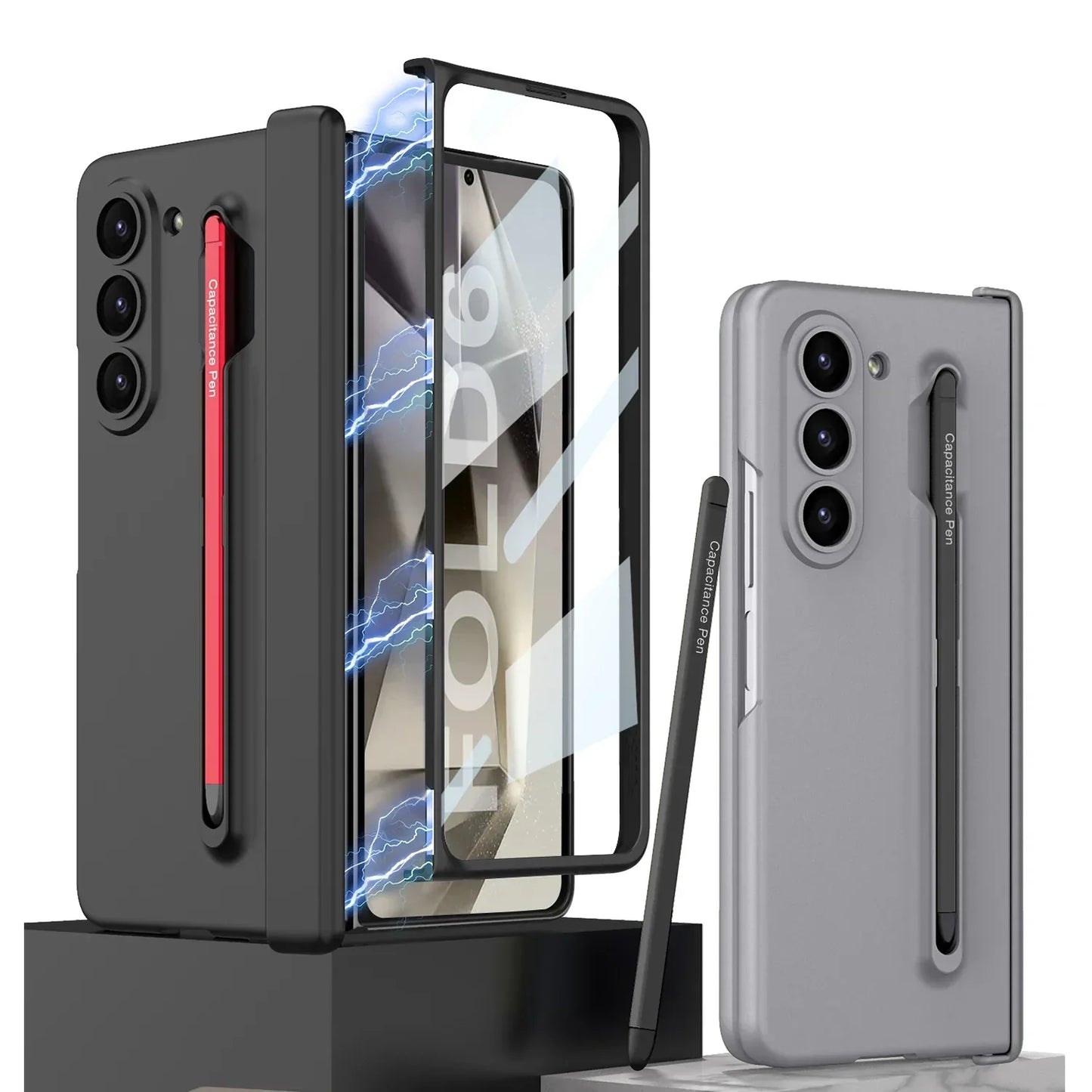 Shockproof Case Touch Pen & Screen Protector Galaxy Z Fold