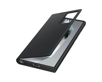 Samsung Galaxy S24 Ultra Smart View Window Flip Wallet Case with Control - Black