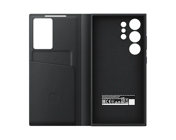 Samsung Galaxy S24 Ultra Smart View Window Flip Wallet Case with Control - Black